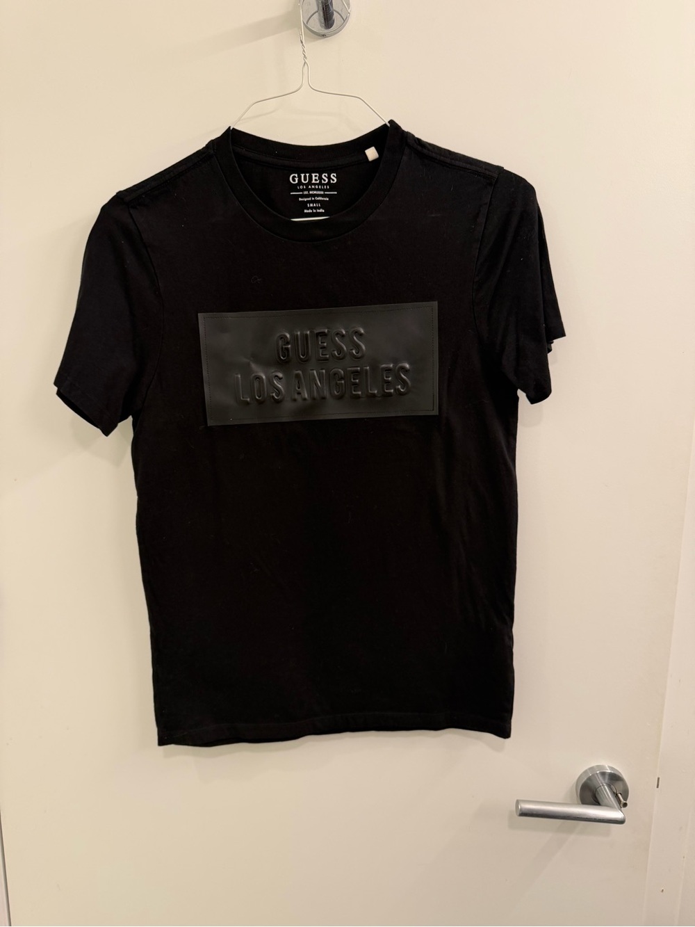 Guess Black Short Sleeve Logo Tee